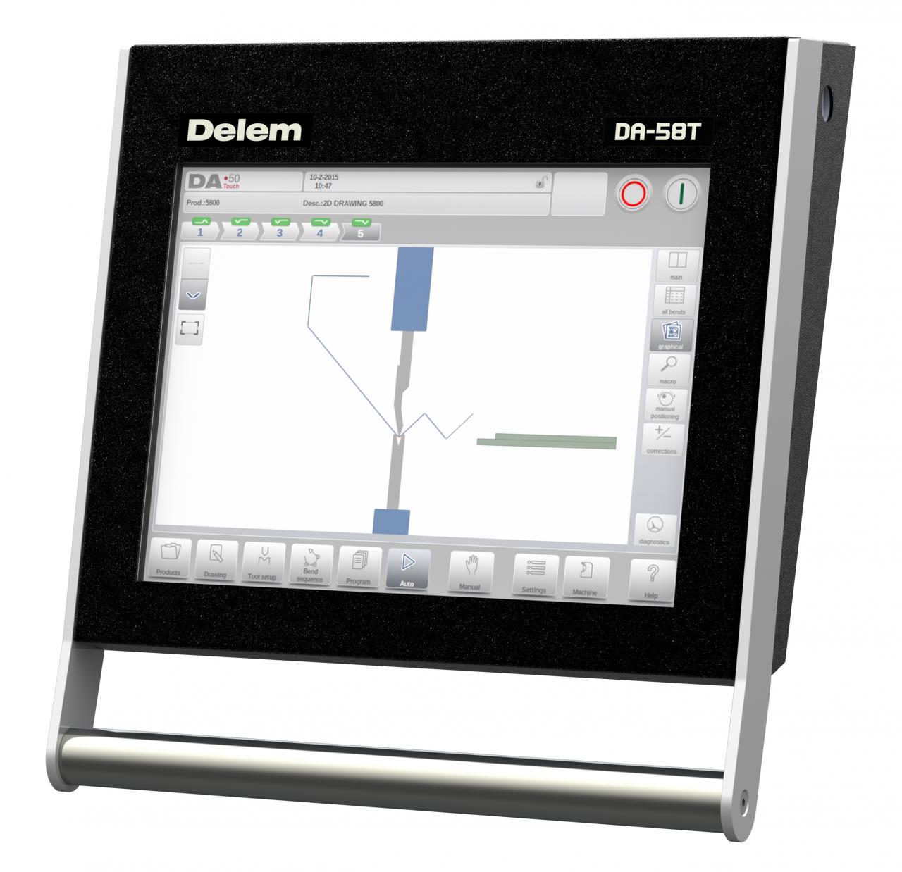Da-66t контролер Cnc хидравлична преса спирачка Цена с 3d сензорен екран система