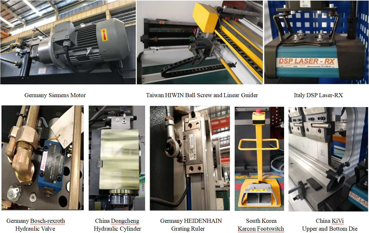 Електрохидравлична Cnc пресова спирачка Автоматична машина за огъване на метални листове